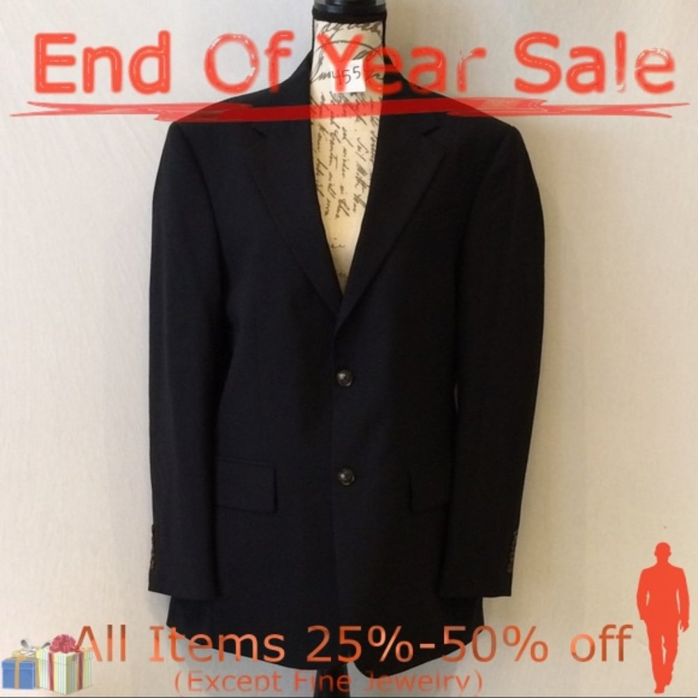 Men’s Navy Wool Lined Coat